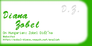 diana zobel business card